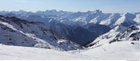 Photo Texture of Background Snowy Mountains